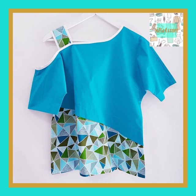 Aqila Clothing Blouse Lengan Pendek Atasan Wanita Seri 1