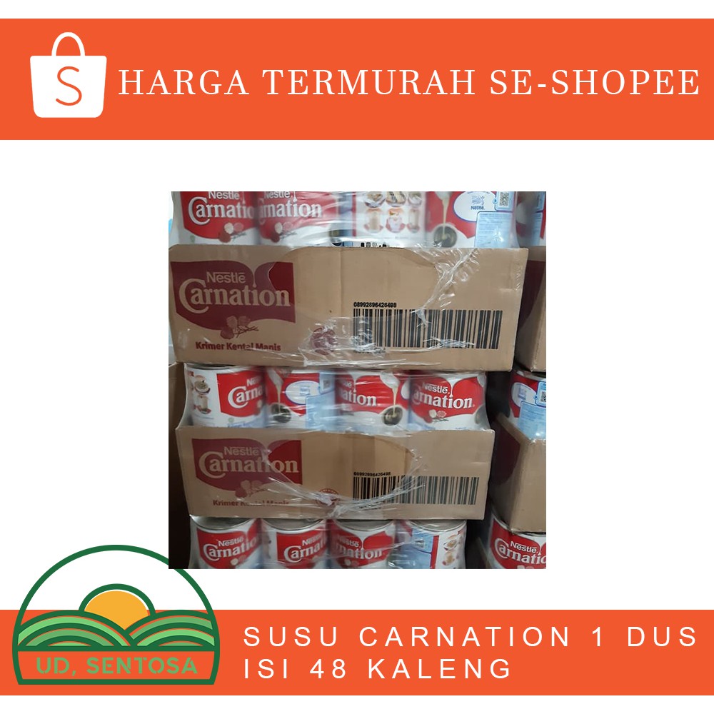 Susu Kental Manis Carnation Karton Isi 48 Kaleng 370gr Shopee Indonesia