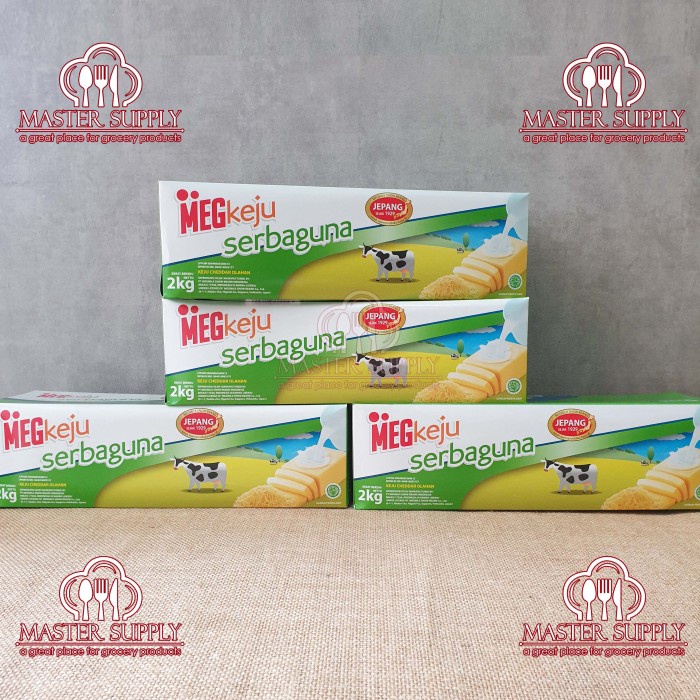 

Keju- Meg Cheddar Serbaguna 2 Kg / Keju Cheddar Serbaguna -Keju.