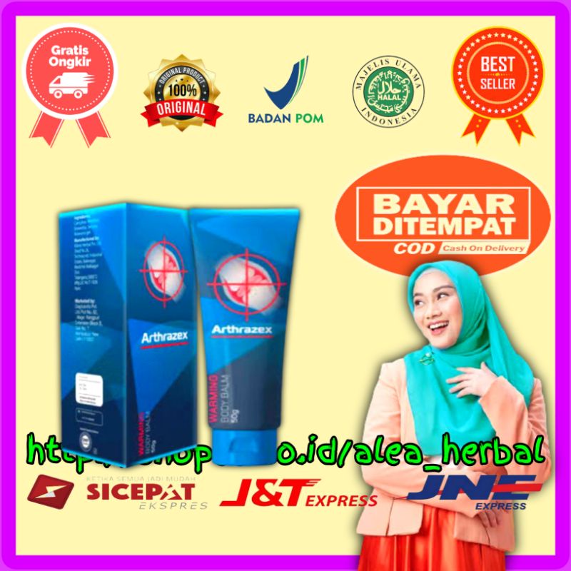ARTHRAZEX ASLI 100% ORIGINAL OBAT SENDI CREAM ALAMI PALING AMPUH AMAN BPOM KRIM OLES HERBAL ATASI NY