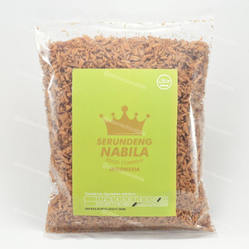 Serundeng Nabila 250 gram Serundeng Kelapa Renyah - ABON SOLO NABILA OFFICIAL