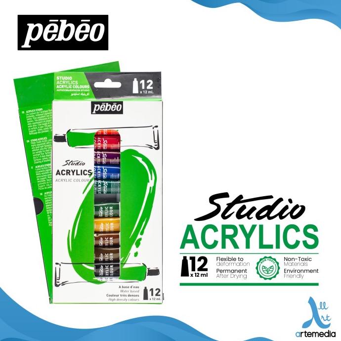 

Cat Akrilik Pebeo Studio Acrylic Paint 12X12Ml Tube Set