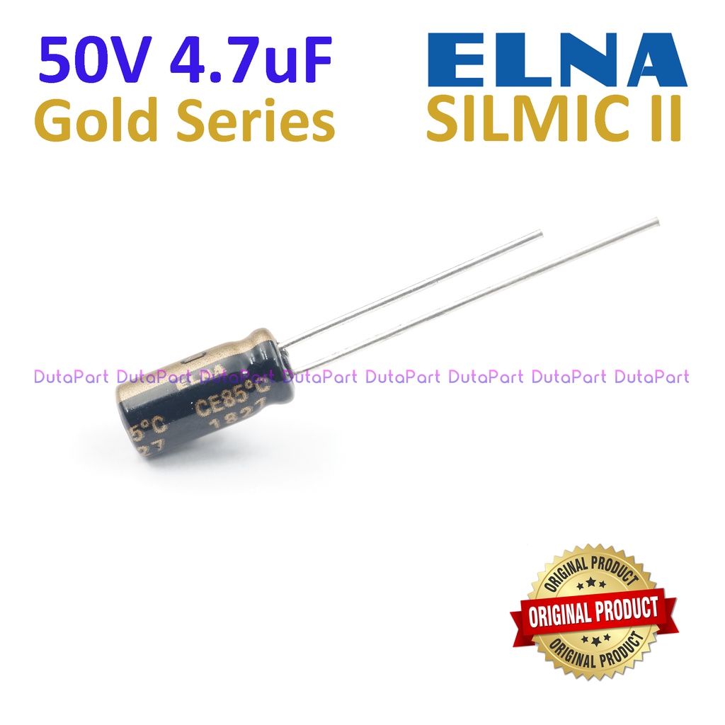 50V 4.7uF ELNA SILMIC II ORI Kapasitor Capacitor Capasitor Elko Elco