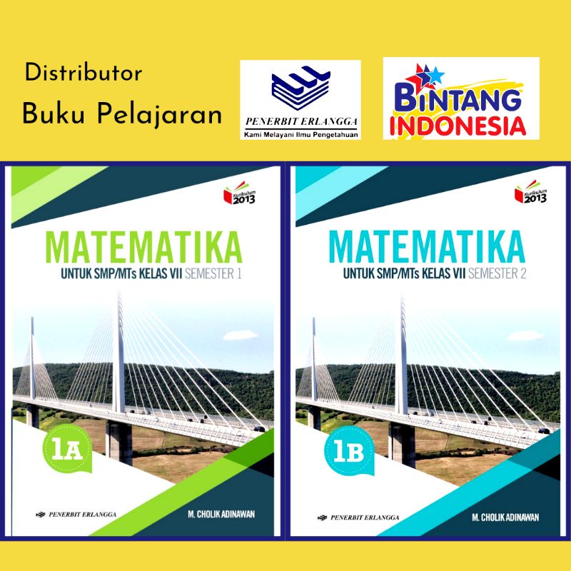 Erlangga -  buku Pelajaran Matematika Kelas 1A-1B SMP/MTs Kurikulum 2013 Revisi