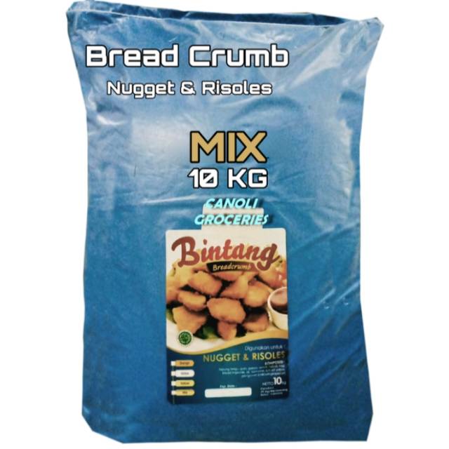 

Tepung Roti Mix / Bread Crumb 1 Kg / Bintang Brand