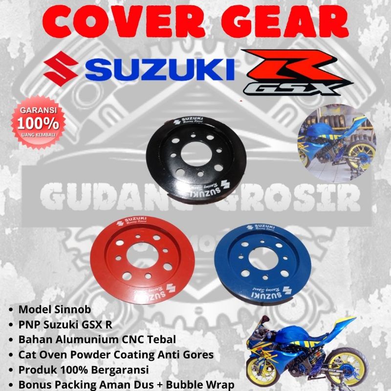 cover gear Model Sinnob rantai belakang PNP suzuki GSX 150 cover gear pengaman rantai Suzuki GsX 150