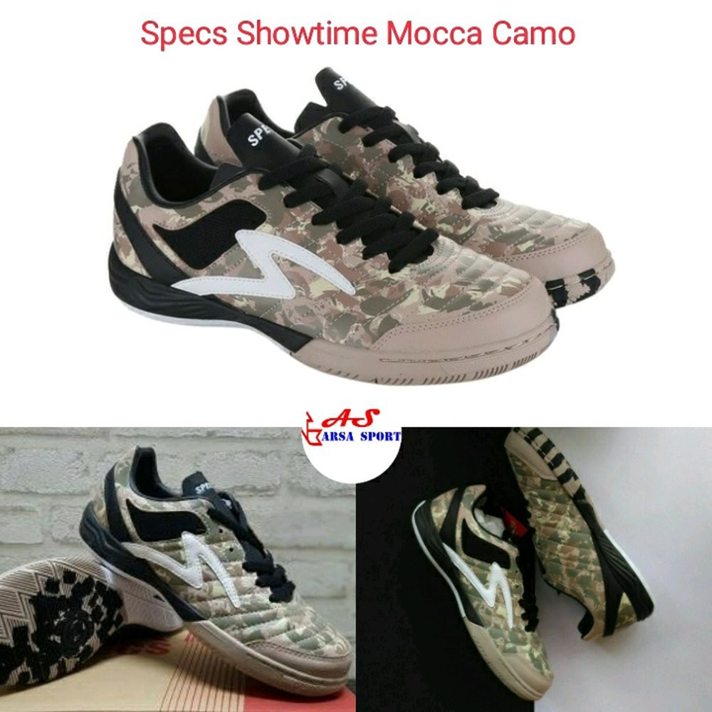 Sepatu Futsal Specs Metasala Showtime Mocca Camo Black Futsall