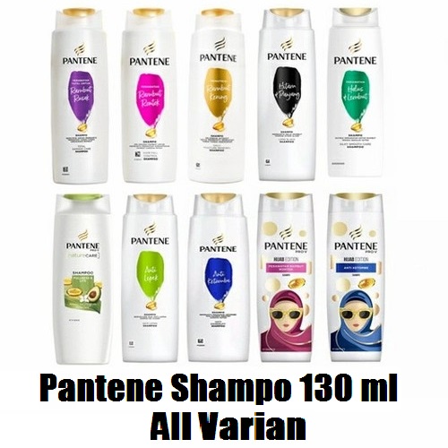 Pantene Shampoo 130ml Rambut rontok - halus &amp; lembut - anti ketombe - rambut rusak