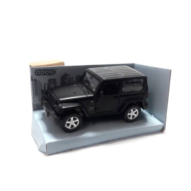 Jeep Wrangler Hitam Diecast Apolo Msz