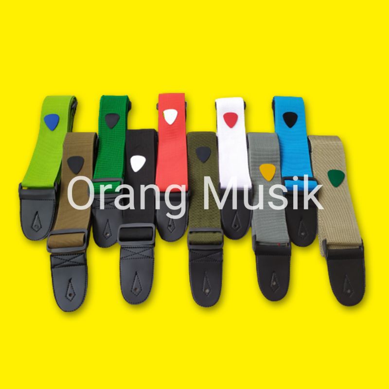 Strap Gitar Polos dan Strap Bass Polos Panjang