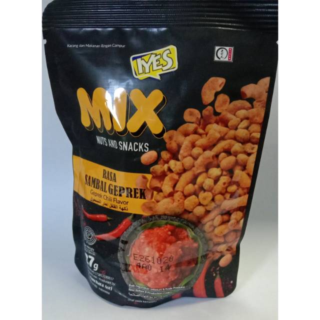 Iyes Mix Rasa Sambal Geprek (Kemasan Karton/isi 40bks)