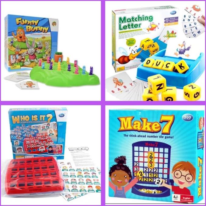 Ventuying Funny Bunny / Matching Letter / Make 7 / Who Is It Game