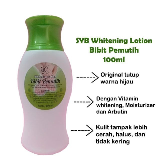 Syb Whitening Lotion Bibit Pemutih 100Ml RUMAH CANTIK