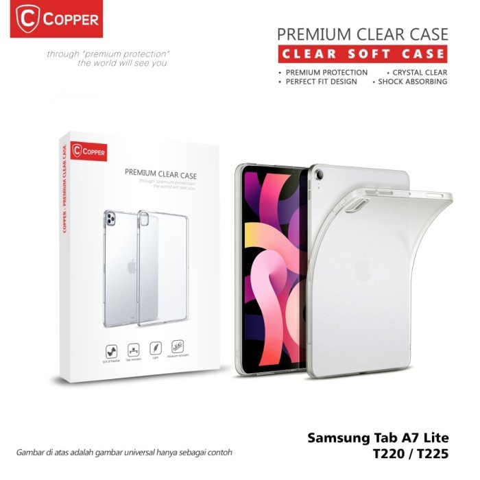 Copper Softcase Bening / Clear - Samsung Tab A7 Lite