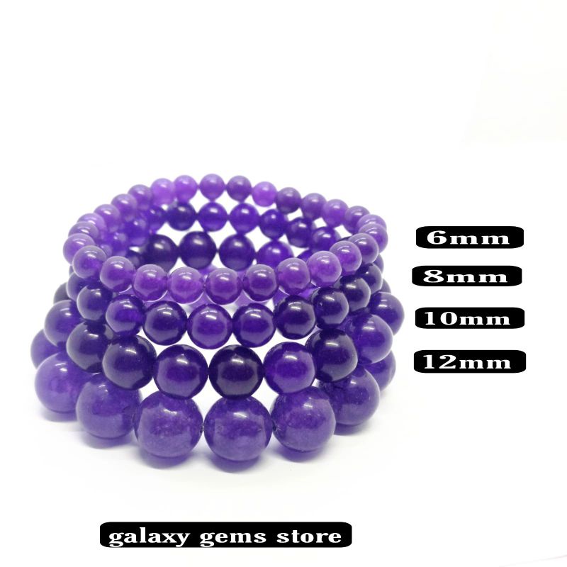 Gelang Batu Kecubung Asli Batu Alam