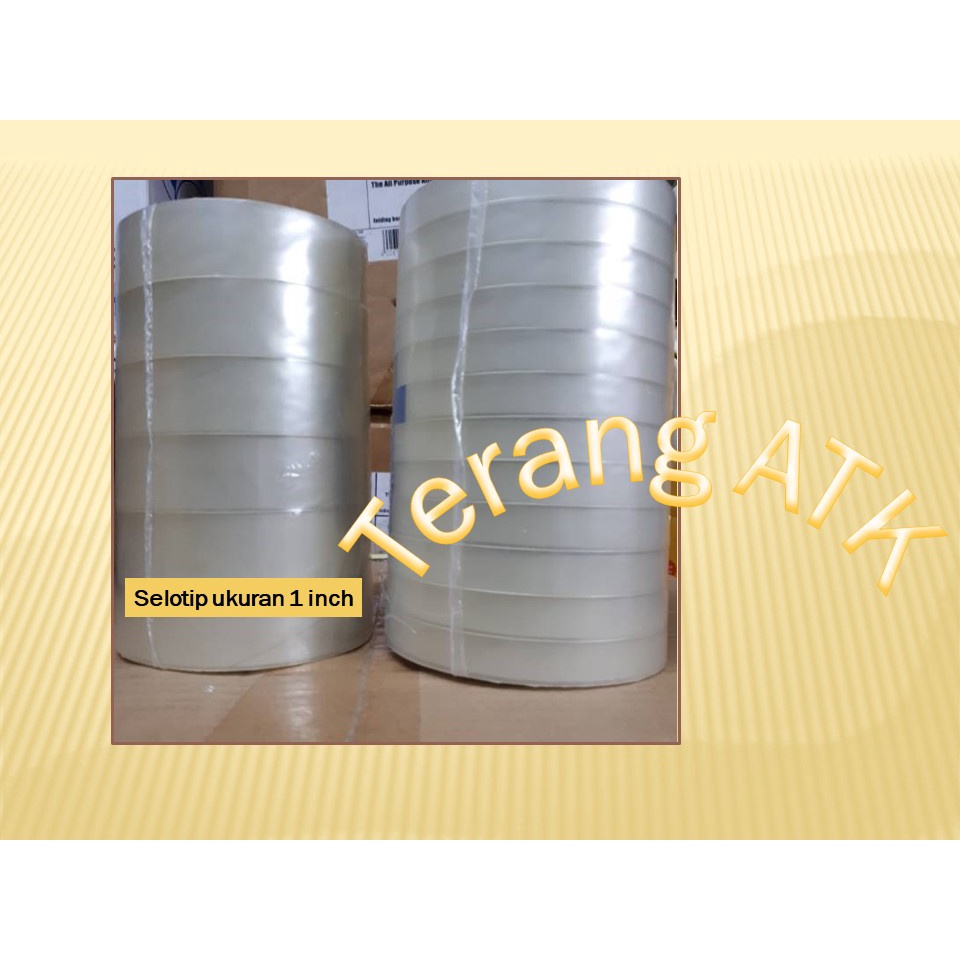 

Selotip Bening Ukuran 1 Inch x 72 Yards Merek Hamachi [Isi 6 roll]