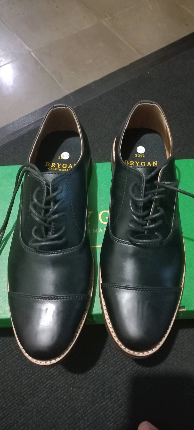 Brygan Craftmanship - Sepatu Kerja Pantofel Sanada Derby Oxford Black