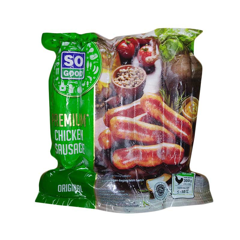 

SO GOOD PREMIUM / CHICKEN SAUSAGE / SOSIS AYAM PREMIUM -- 300 GR