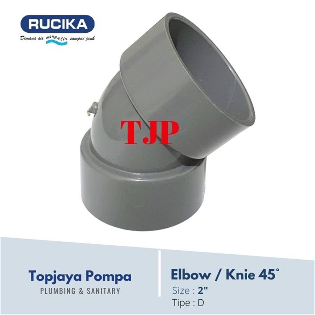 KNIE / ELBOW 45° PVC D RUCIKA 2&quot;