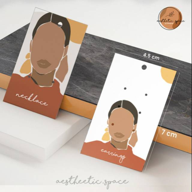 

100 pcs earrings display card