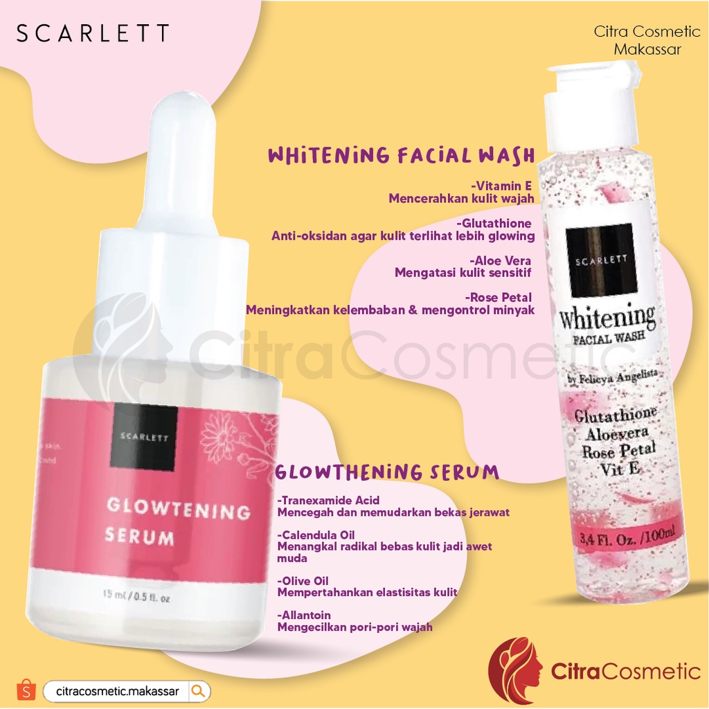 Scarlett  Skin Care Series  20 Gr Cream | Serum | Facial Wash