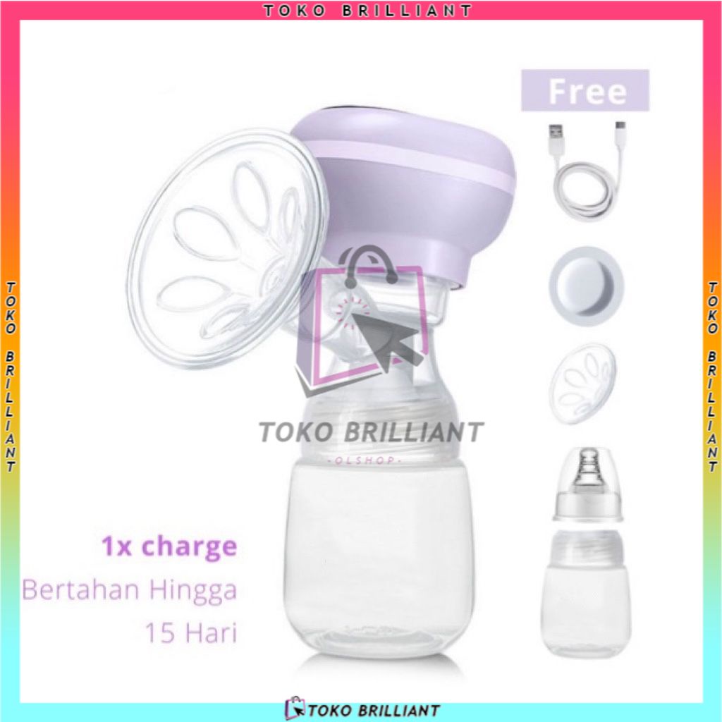 Rechargeable Breast Pump Portable Tanpa Kabel Botol Susu Bayi USB Baby Breast Pump Electric [Bisa Bayar Ditempat]