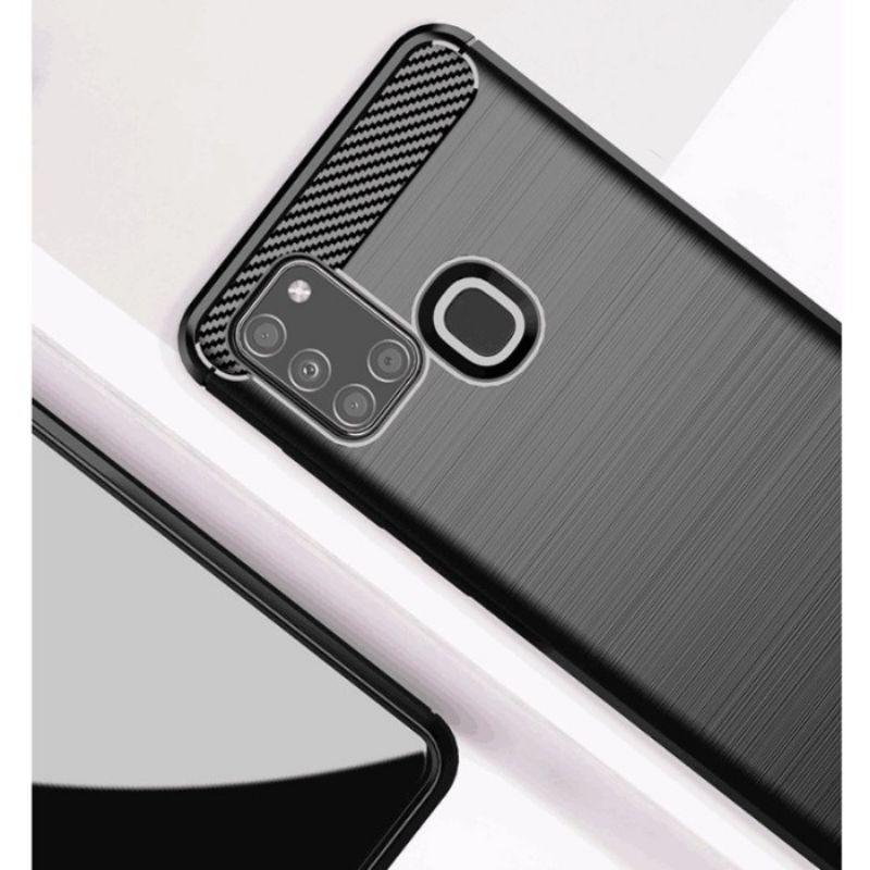 Case Samsung A21S Ipaky Fiber Carbon Ultimatte