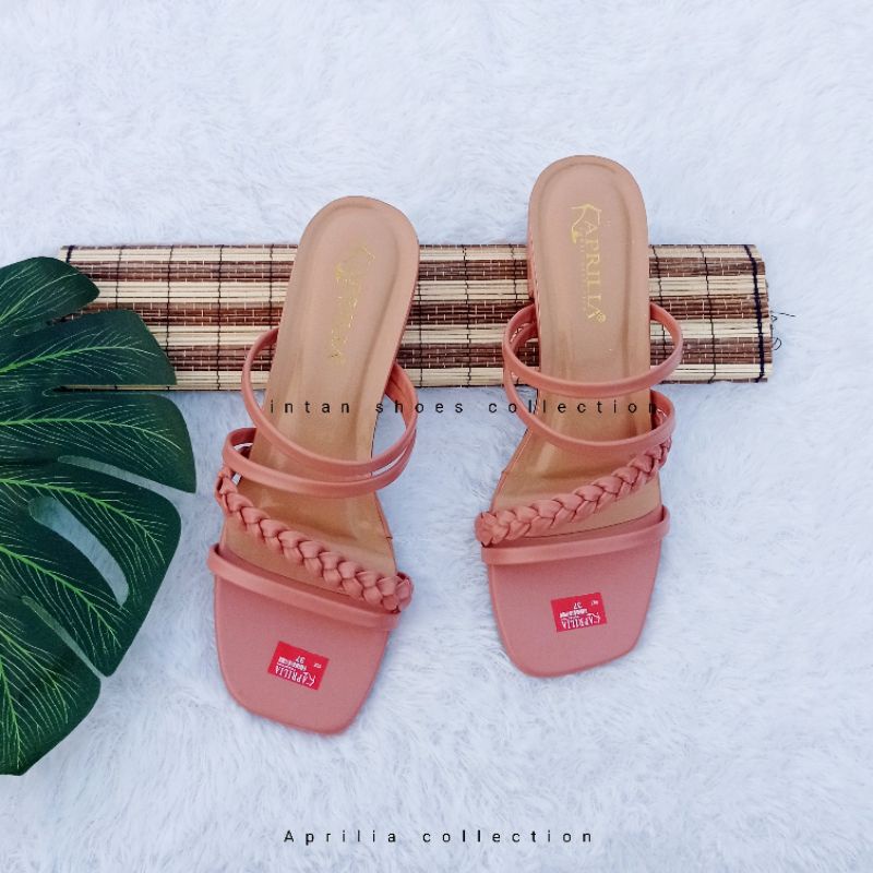 Sandal hak tahu tali kepang wanita remaja kekinian bisa cod/sendal selop kepang wanita terbaru hak 3cm/sandal heels pesta wanita terbaru