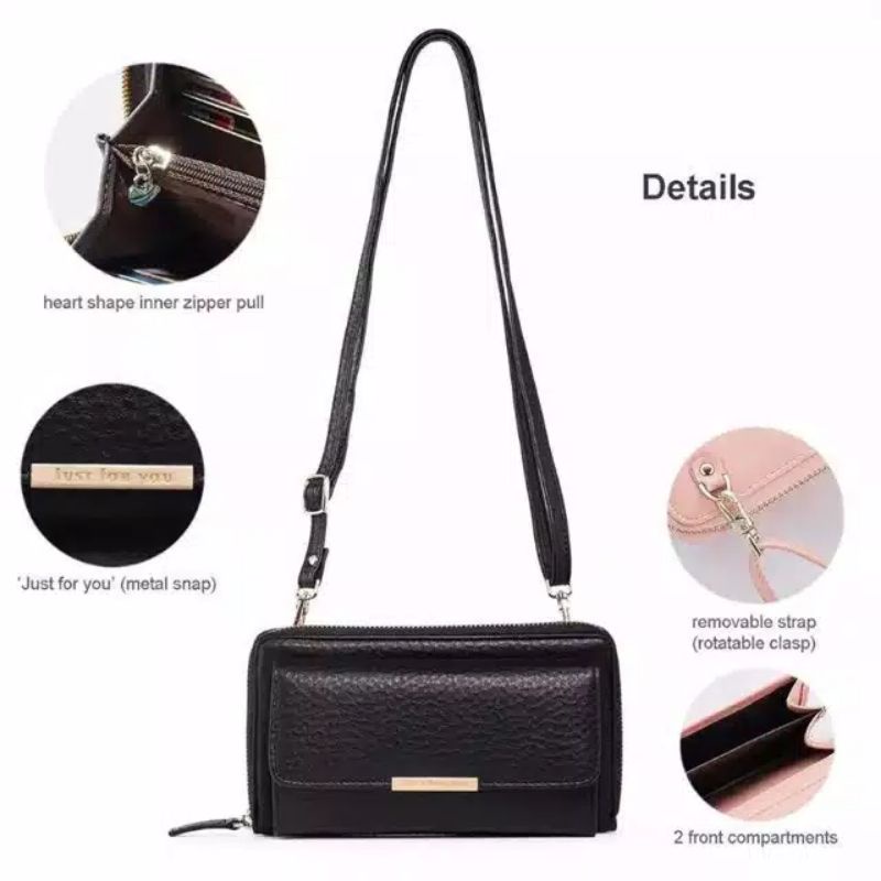 Bundara.id Do-1015 Slingbag fashion Hand bag cantik Dompet tas tali taiga polos