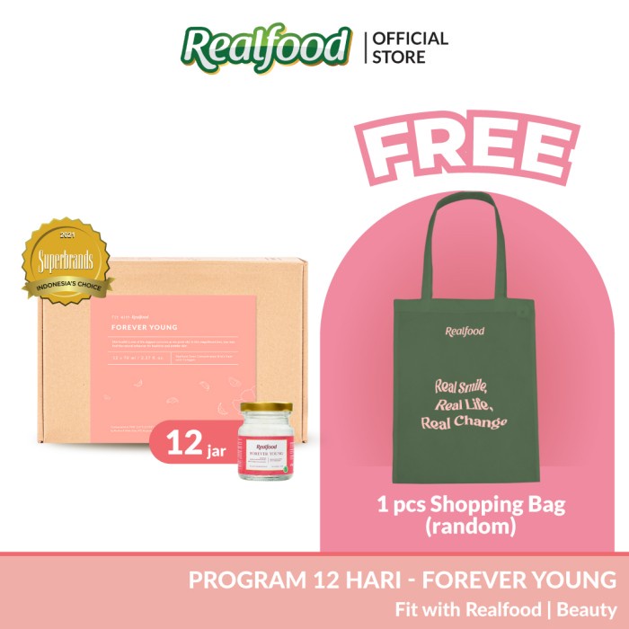 

(BISA COD) Realfood Forever Young Sarang Burung Walet + Kolagen + Gift