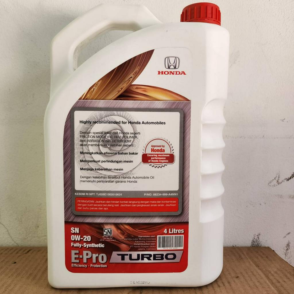 Epro Gold TURBO SAE 0W20 API SN GF-5 Galon 4 Liter