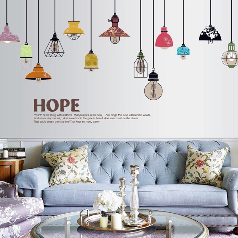 RELIZA WALLSTICKER 60x90 LAMPU GANTUNG SK9144