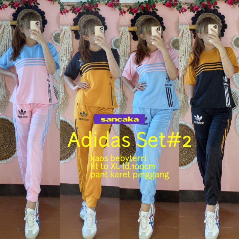 AFS Cuci Gudang Baju Olahraga Adidas Set#2 ori by Sancaka