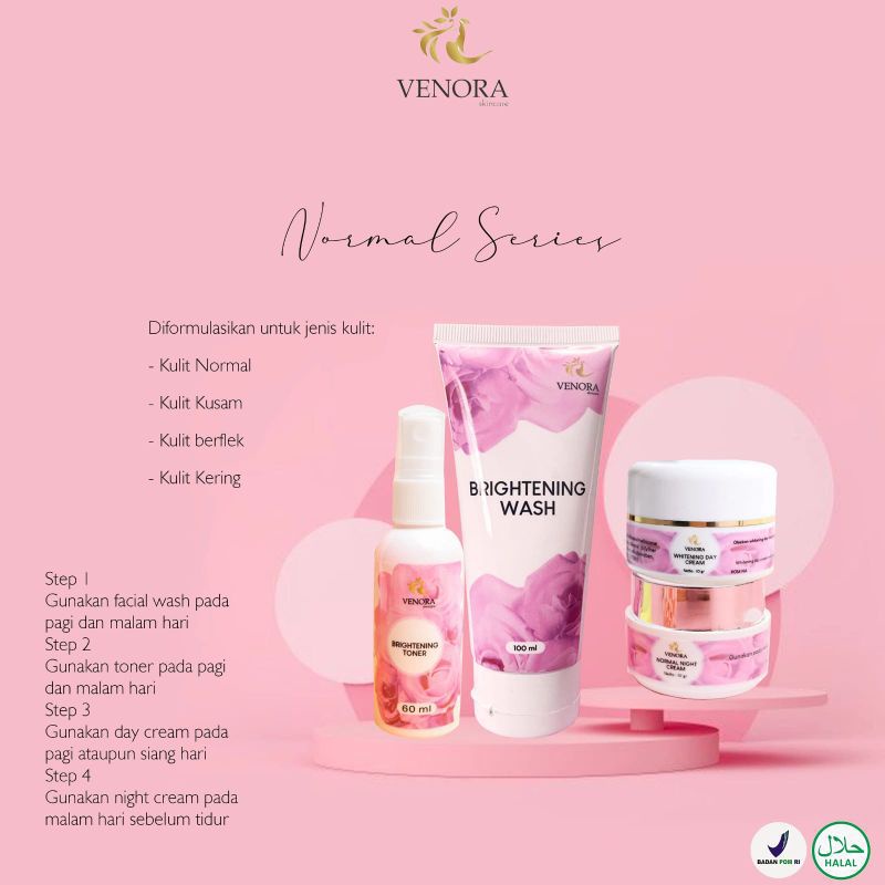 VENORA SKINCARE/ACNE SERIES/Normal Series/SKINCARE BPOM