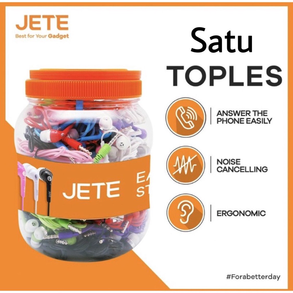 Handsfree JETE Candy 1 Toples (50pcs)