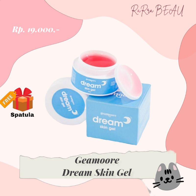 [FREE GIFT] DREAM SKIN GEL GEAMOORE BPOM APPROVED 10gr GLOWING GEL, RED JELLY, SLEEPING MASK