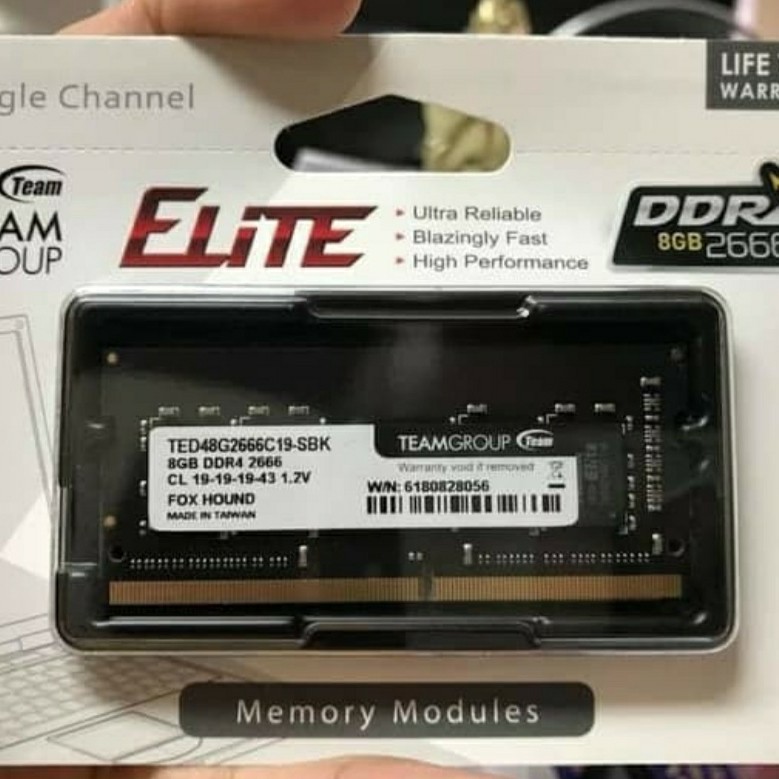 Team Elite SODİM DDR4 8GB 2666MHz PC21300-LIFETIME WARANTY