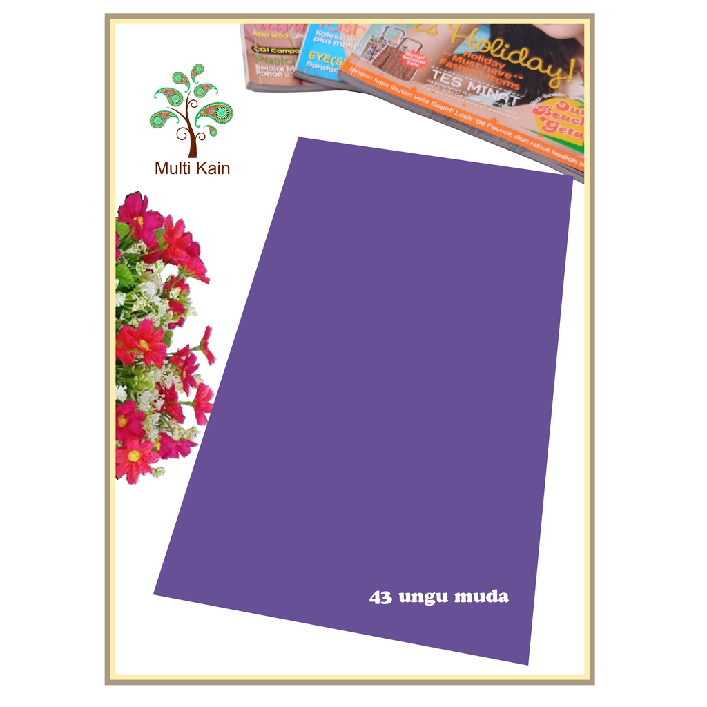 Bahan multi Kain Tile / Tille / Tule Polos Stretch / Spandex Tinggi 1,5 meter Grosir / Meteran-43 ungu muda