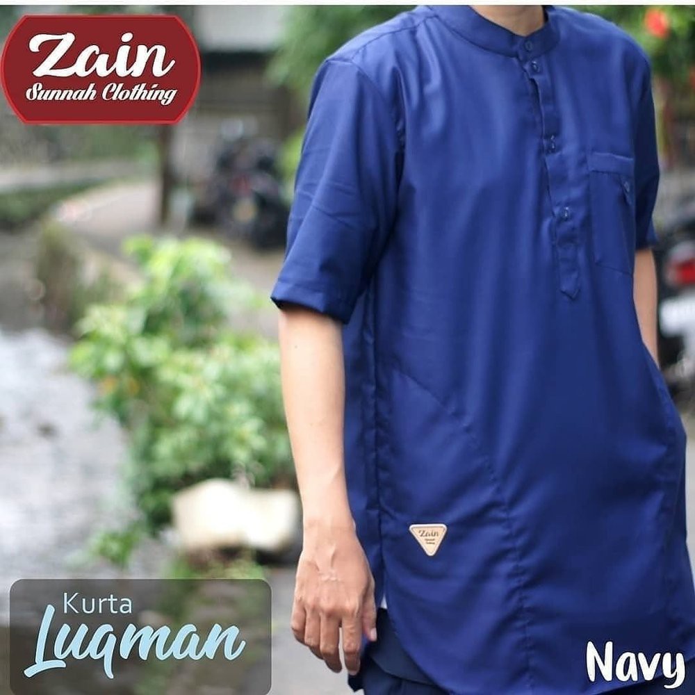 Kurta pakistan pria lengan pendek / Gamis pakistan fashion muslim size M-XXL bahan toyobo