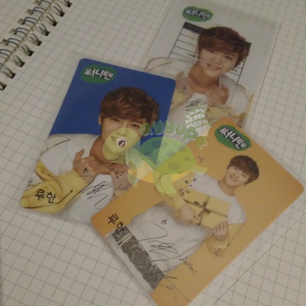 Photocard Luhan sunny 10 SET (3pc) OFFICIAL EXO PHOTOCARD