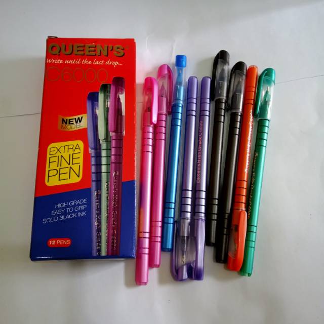 

Selusin Bolpen / pulpen faster C6000 queen's 0.5 mm