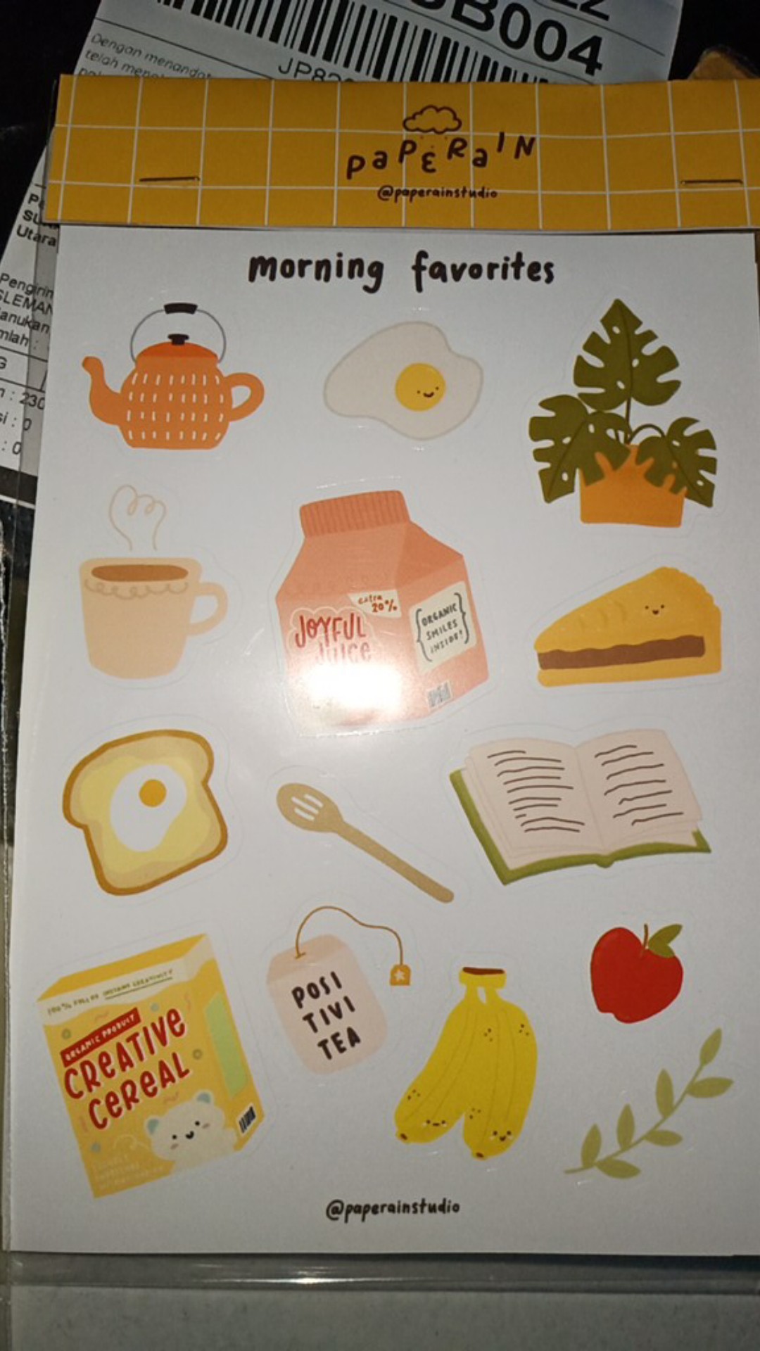 PAPERAIN STUDIO Sticker Sheet / Stiker Kiss Cut | Shopee Indonesia