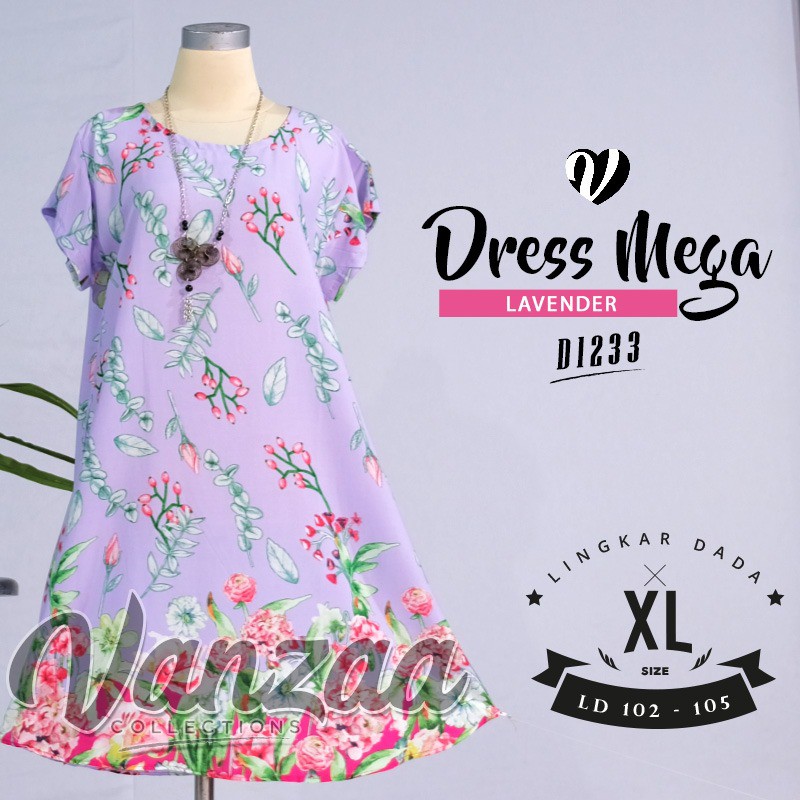  DRESS  MEGA SIZE XL BY VANZAA 2019 Shopee Indonesia