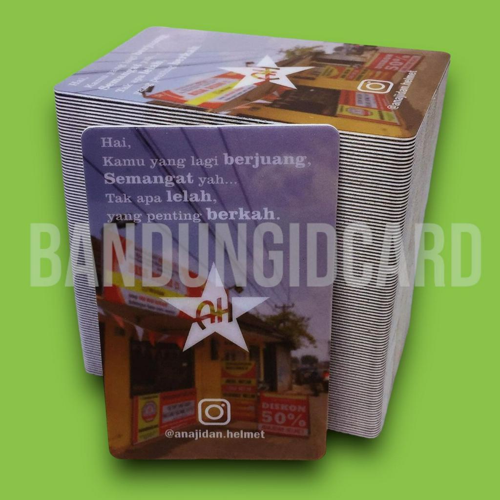 

cetak Id card custome bahan pvc ketebalan 0,9 mm/ cetak kartu id card laminasi glosy dan doff awet