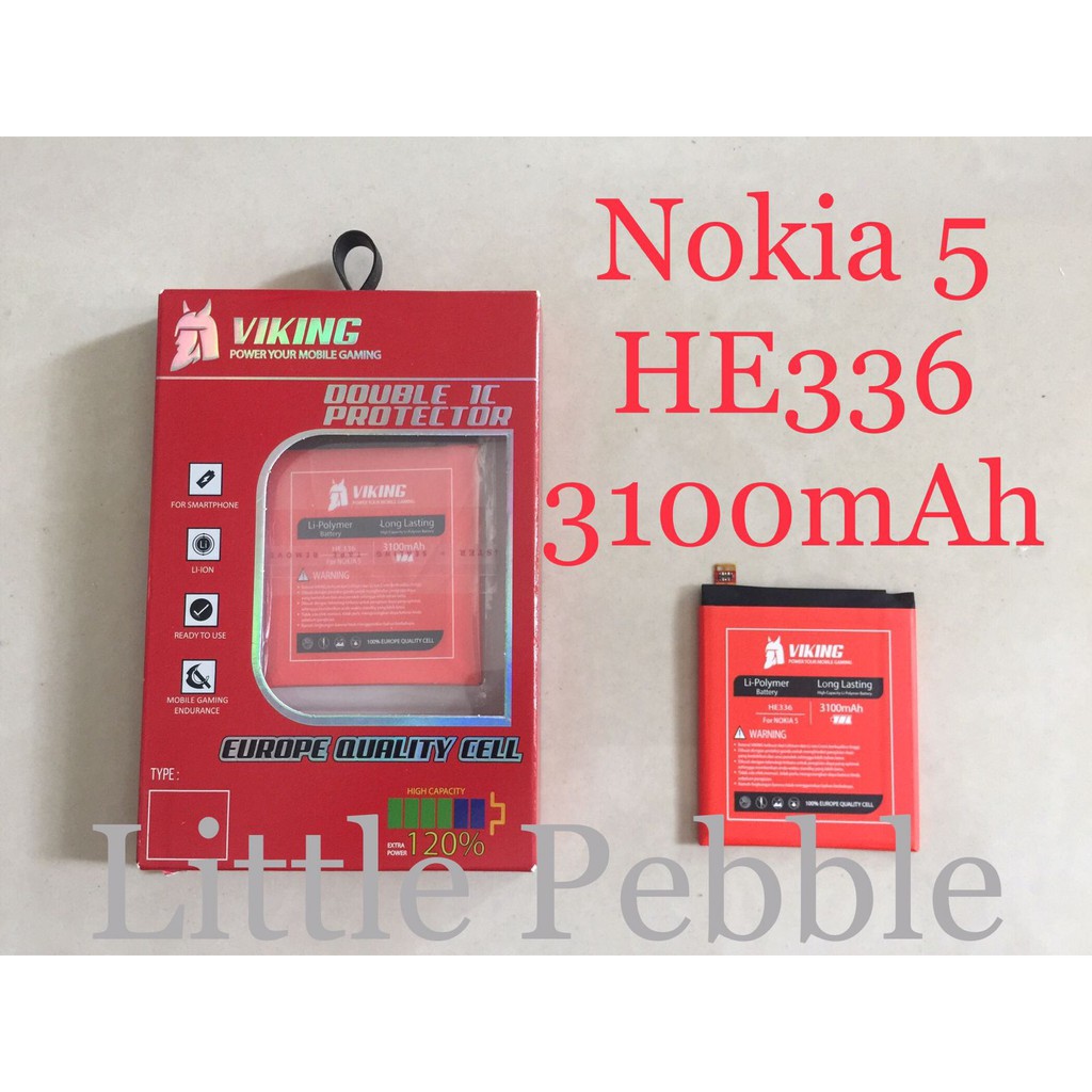 Baterai Viking Double Power Nokia 5 - HE336 Batre Batere HP