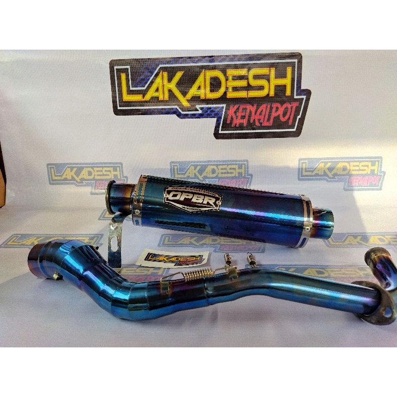 KNALPOT OPBR LEHER BLUEMOON (INLET 50) BEAT MIO VARIO AEROX SCOOPY NMAX PCX LEXI ADV GENIO SPACY DLL