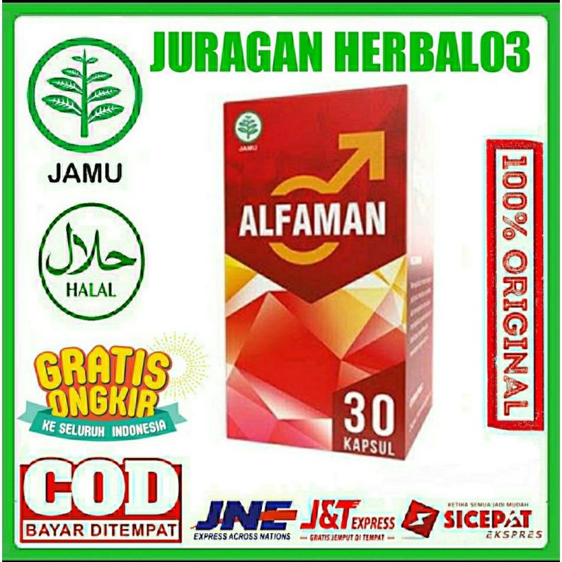 Alfaman Original Obat pembesar Kuat Tahan lama resmi BPOM berkualitas