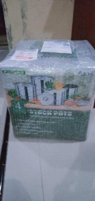 Panci Set Stockpot Dan Steamer Set Stainless Steel Free Cupit