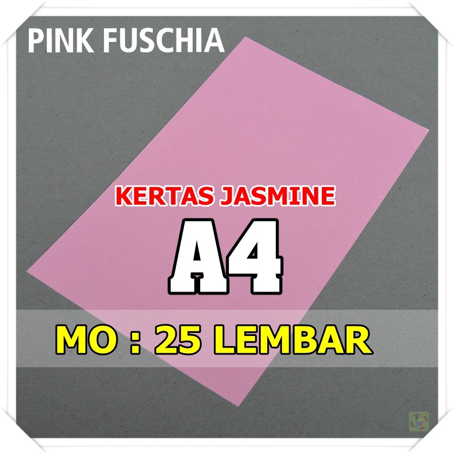 

[TERMURAH] Kertas Karton Jasmine / Paper Flower A4 PINK FUSCHIA