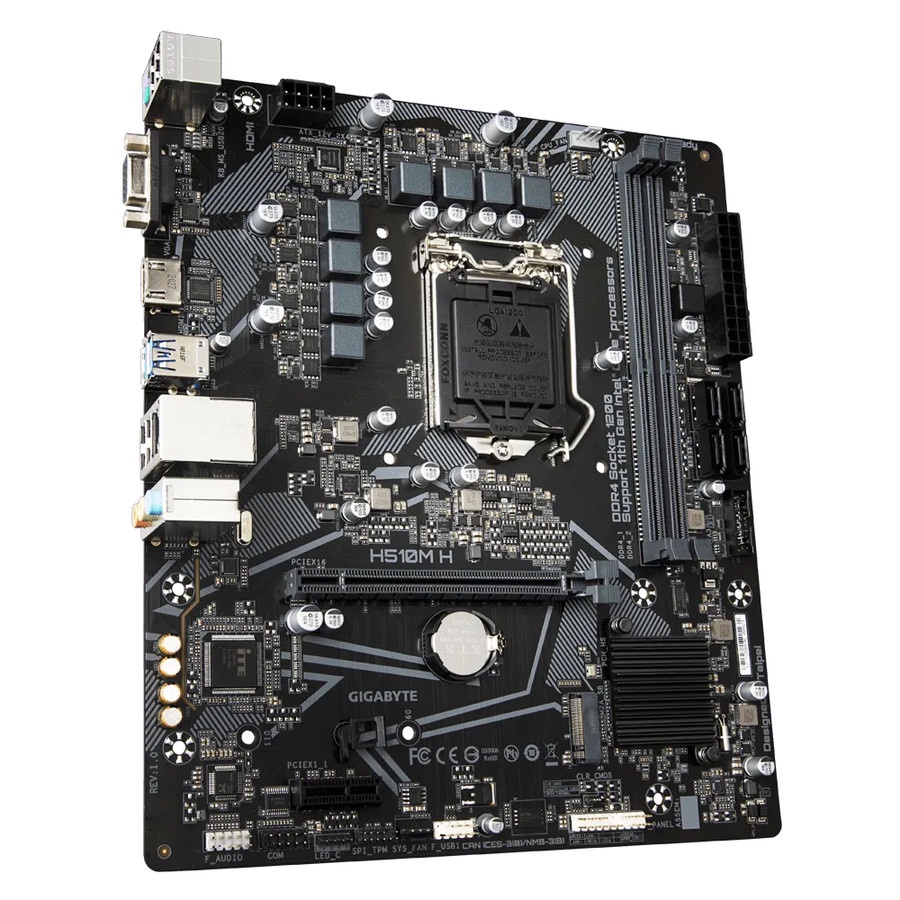 Gigabyte H510M H (LGA1200, H510, DDR4, USB3.2, SATA3)